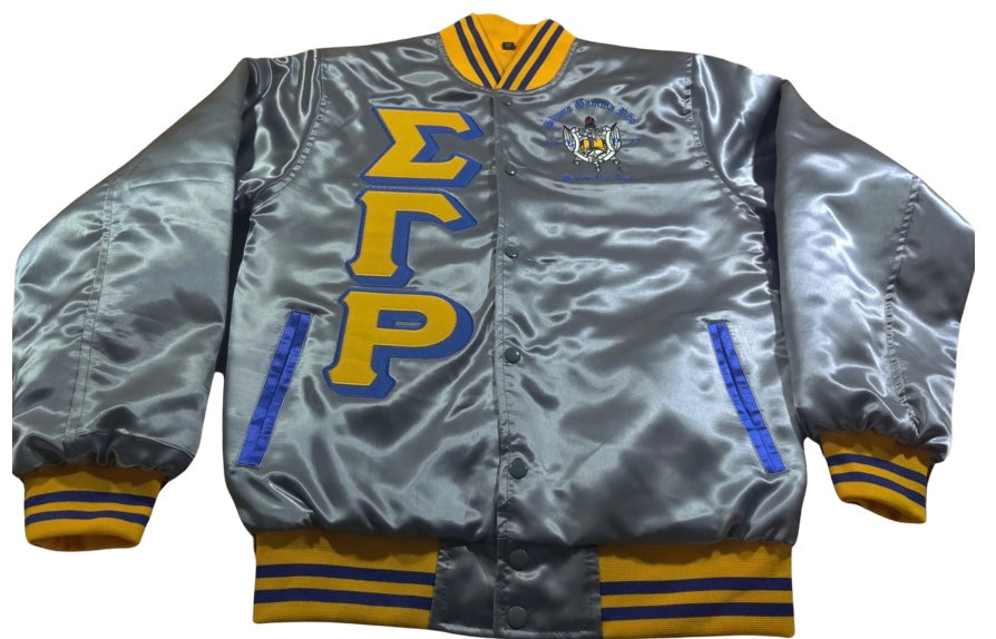 Sigma Gamma Rho Crossing Bomber Jacket Yard Merch 0796